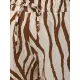 Sieviešu brūni/baltie šorti „Zebra“