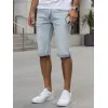 Vīriešu zilas džinsu šorti Comfort