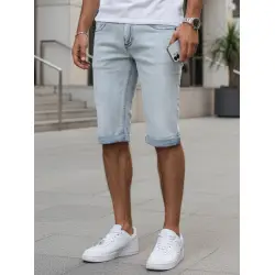 Vīriešu zilas džinsu šorti Comfort