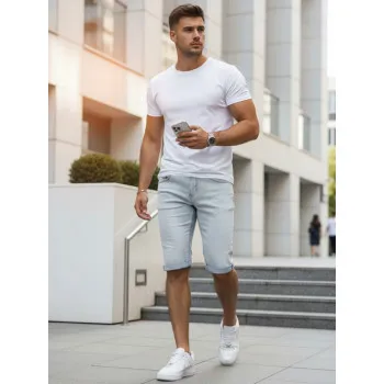 Vīriešu zilas džinsu šorti Comfort
