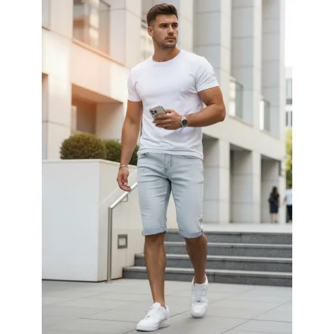 Vīriešu zilas džinsu šorti Comfort