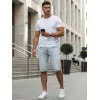 Vīriešu zilas džinsu šorti Comfort