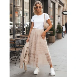 Sieviešu brūni svārki Pastella