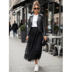 Sieviešu melni svārki Pastella