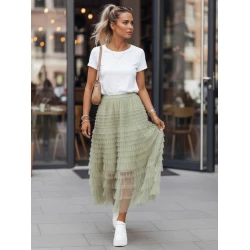 Sieviešu zaļgani svārki Pastella