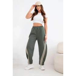 Sieviešu haki krāsas ikdienas bikses Sports