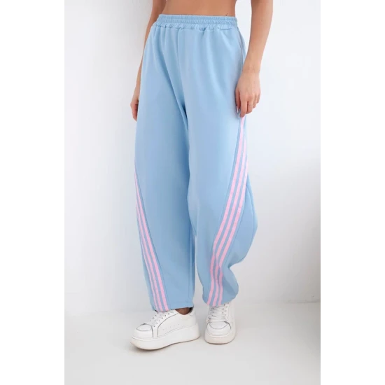 Sieviešu zilas ikdienas bikses Sports Gadījuma bikses