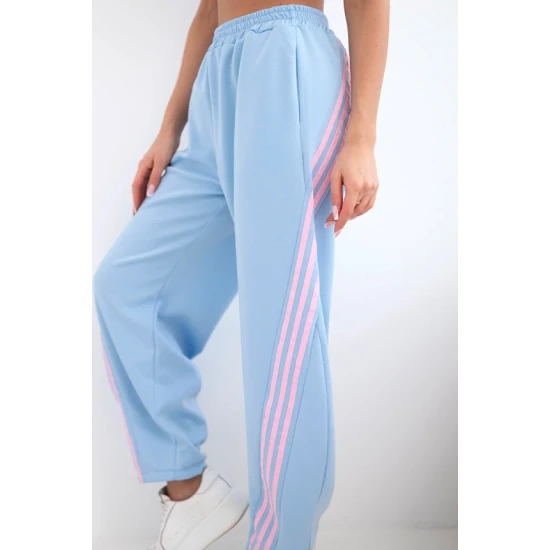 Sieviešu zilas ikdienas bikses Sports Gadījuma bikses