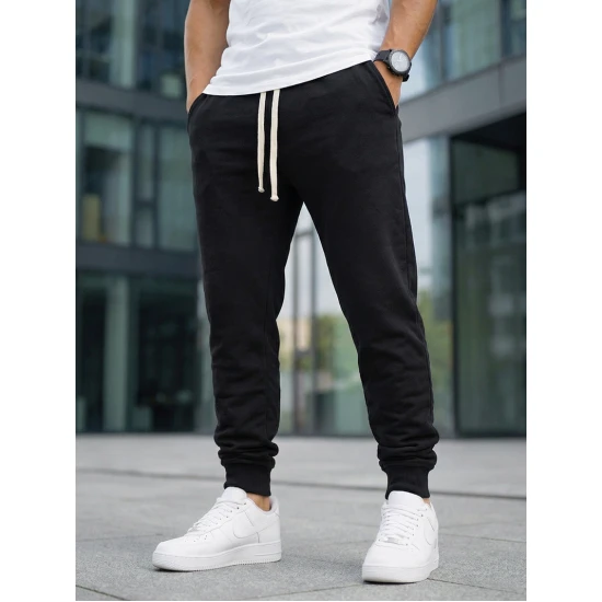 Vīriešu melnās bikses Bold Gadījuma bikses