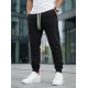 Vīriešu melnās bikses Bold Gadījuma bikses