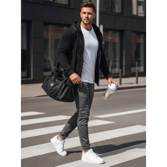 Vīriešu tumši pelēkas bikses Active Gadījuma bikses