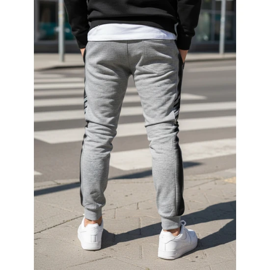 Vīriešu pelēkas ikdienas bikses Rebel Gadījuma bikses