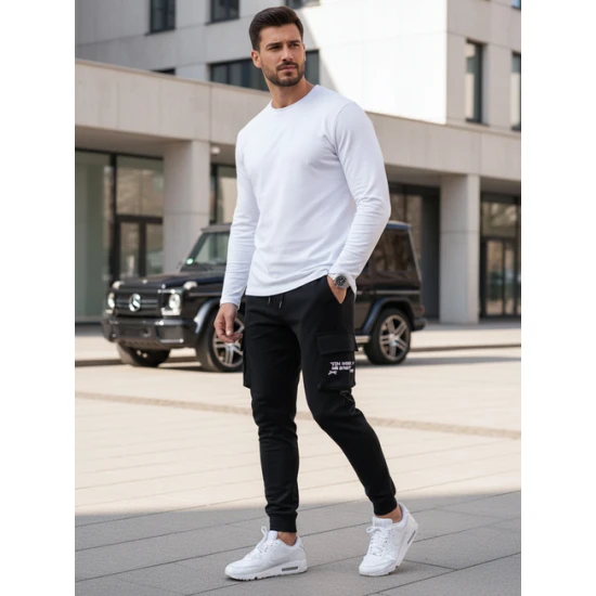 Vīriešu melnie jogurti Citytown Džinsi un džogeri