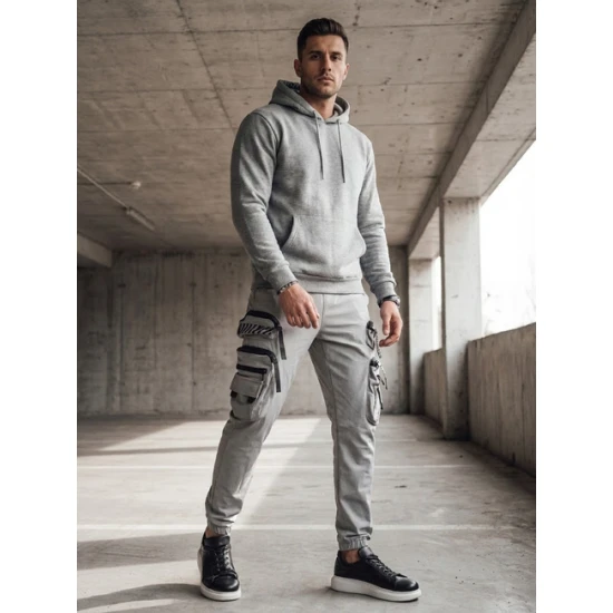 Vīriešu pelēkie treniņbikses City UX4158