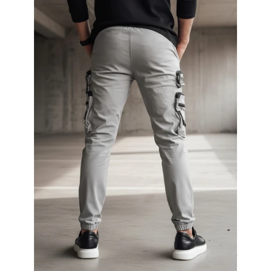 Vīriešu pelēkie treniņbikses City UX4158