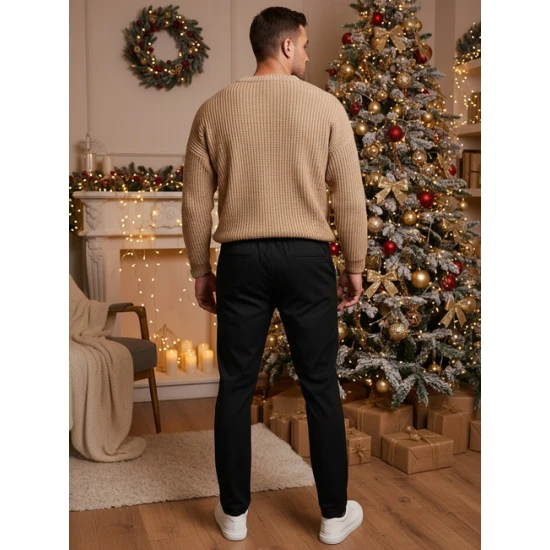 Vīriešu melnas bikses Rio