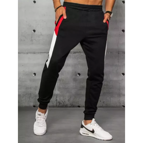 Vīriešu melnas ikdienas bikses Kenny Gadījuma bikses