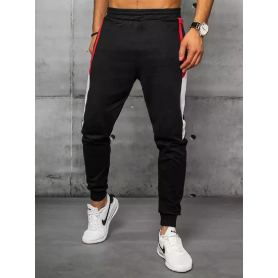 Vīriešu melnas ikdienas bikses Kenny Gadījuma bikses