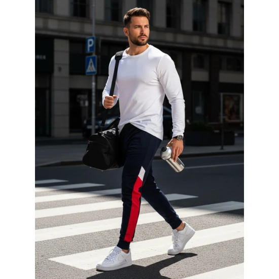 Vīriešu tumši zilas bikses Valker Gadījuma bikses