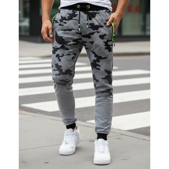 Vīriešu gaiši pelēkas ikdienas bikses Enton Gadījuma bikses