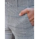 Vīriešu gaiši pelēkas bikses Meteor