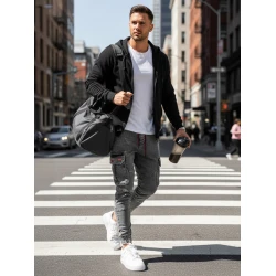 Vīriešu pelēkie treniņbikses Just