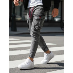 Vīriešu pelēkie treniņbikses Just