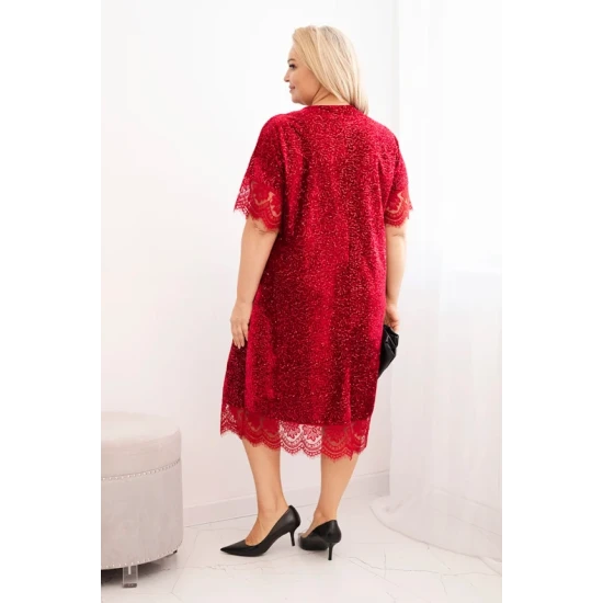 Sieviešu bordo krāsas kleita Angelo