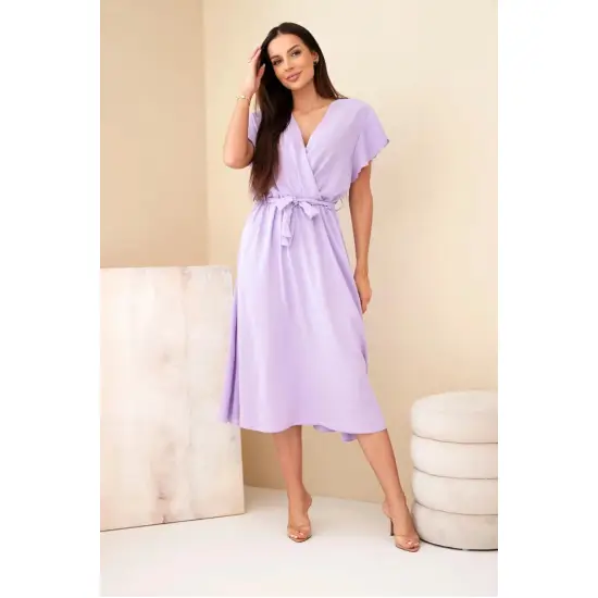 Sieviešu gaiši violeta kleita „Larisa“