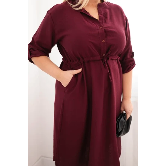 Sieviešu bordo krāsas kleita Eris