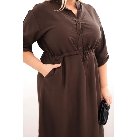 Sieviešu tumši brūna kleita Eris