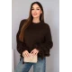 Sieviešu tumši brūns džemperis Fango