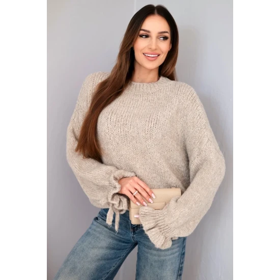 Sieviešu tumši brūns džemperis Fango