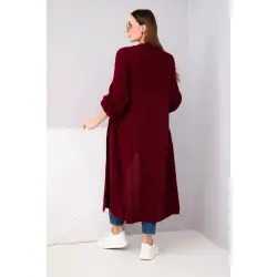 Sieviešu bordo krāsas kardigāns „Lemon“