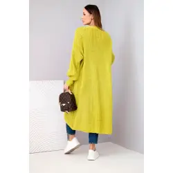 Sieviešu gaiši zaļais kardigāns „Lemon“