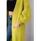 Sieviešu gaiši zaļais kardigāns „Lemon“