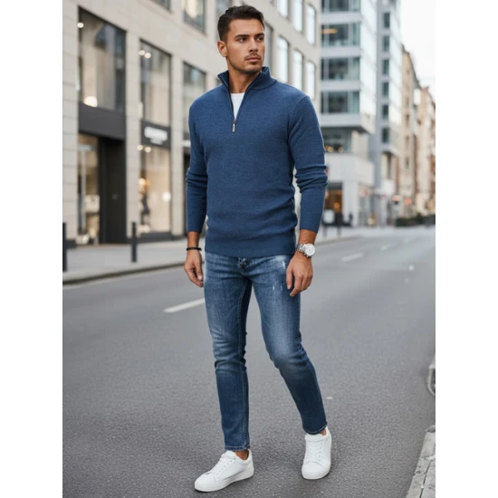 Vīriešu zils džemperis Monar