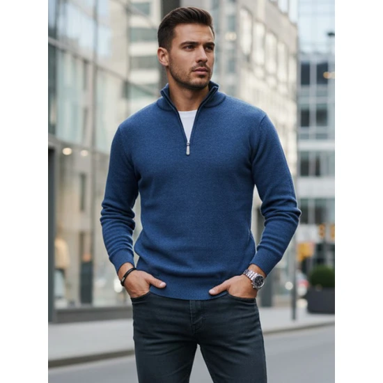 Vīriešu zils džemperis Monar