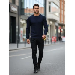 Vīriešu tumši zils džemperis Nelson