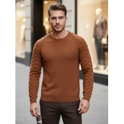 Brūns vīriešu džemperis Enton
