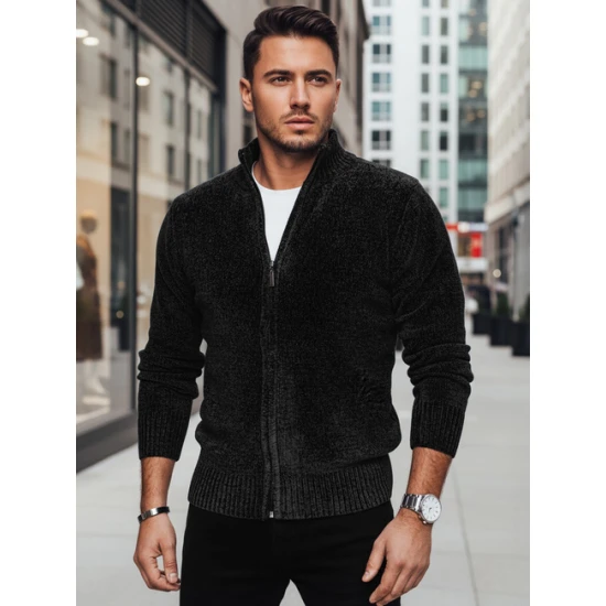 Vīriešu melns džemperis Andri