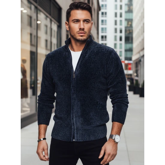 Vīriešu tumši zils džemperis Andri