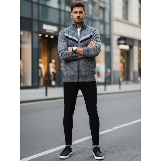 Vīriešu pelēks džemperis Garner