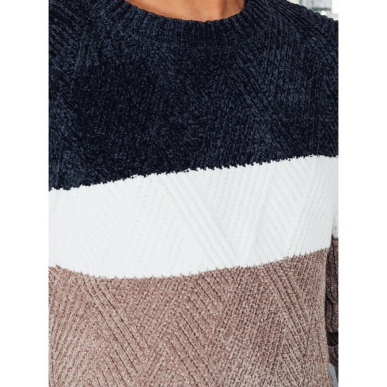 Vīriešu tumši zils un brūns džemperis Epic