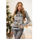 Sieviešu pelēks Ziemassvētku džemperis Vel