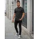 Men's black T-shirt Jeff T-shirt