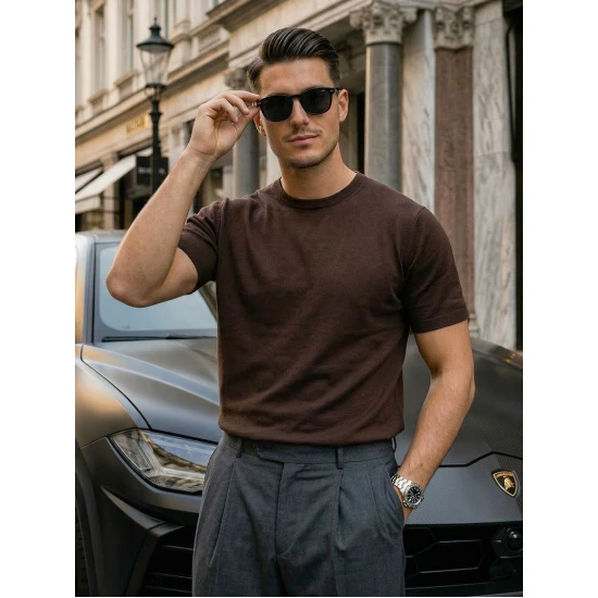 Vīriešu brūni T-krekli Summer