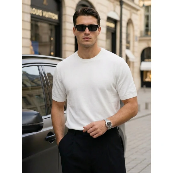Vīriešu balti T-krekli Summer