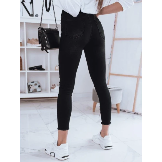 Melni sieviešu džinsi Karlin Bikses