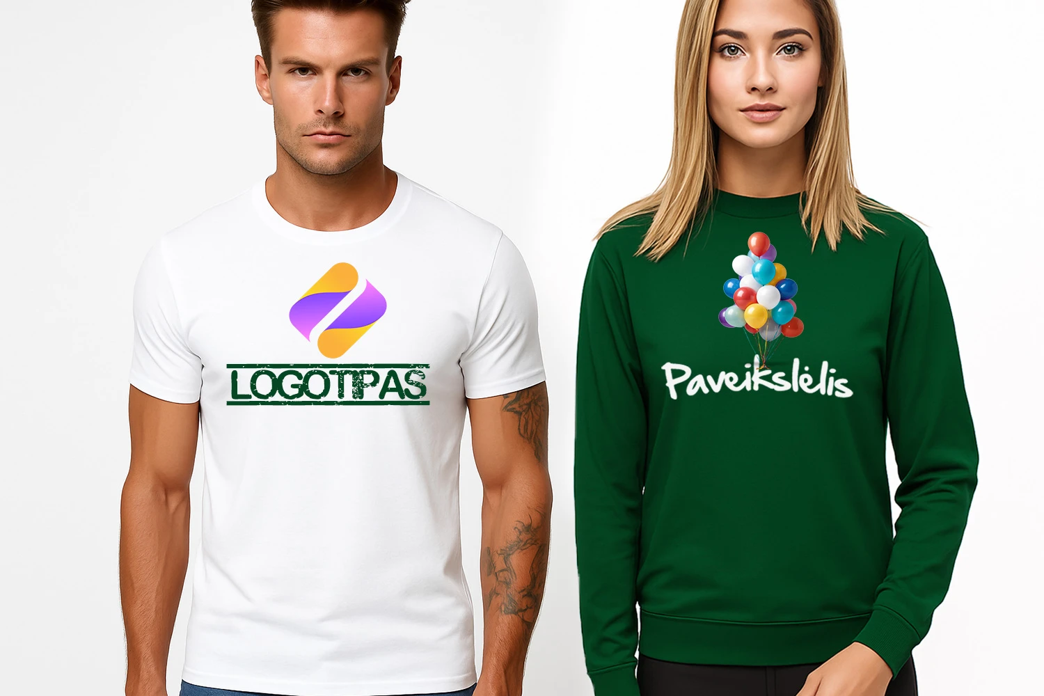 Spauda ant drabužių